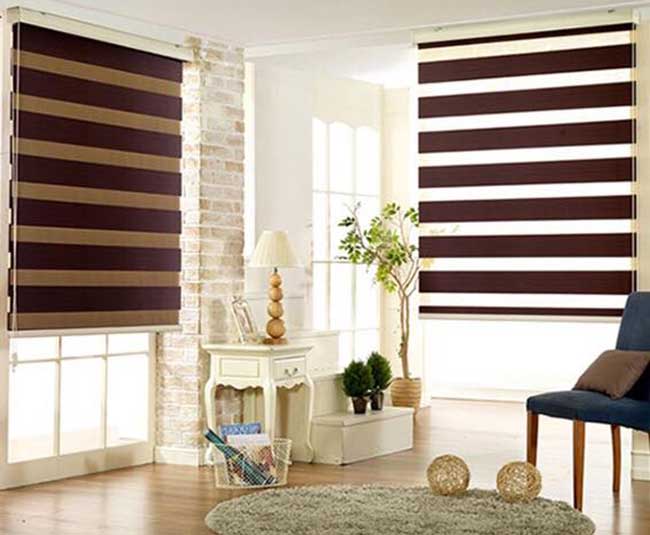 Rèm cầu vồng Hàn Quốc hay còn được gọi là zebra blinds, combi blinds hoặc rèm cuốn 2 lớp 